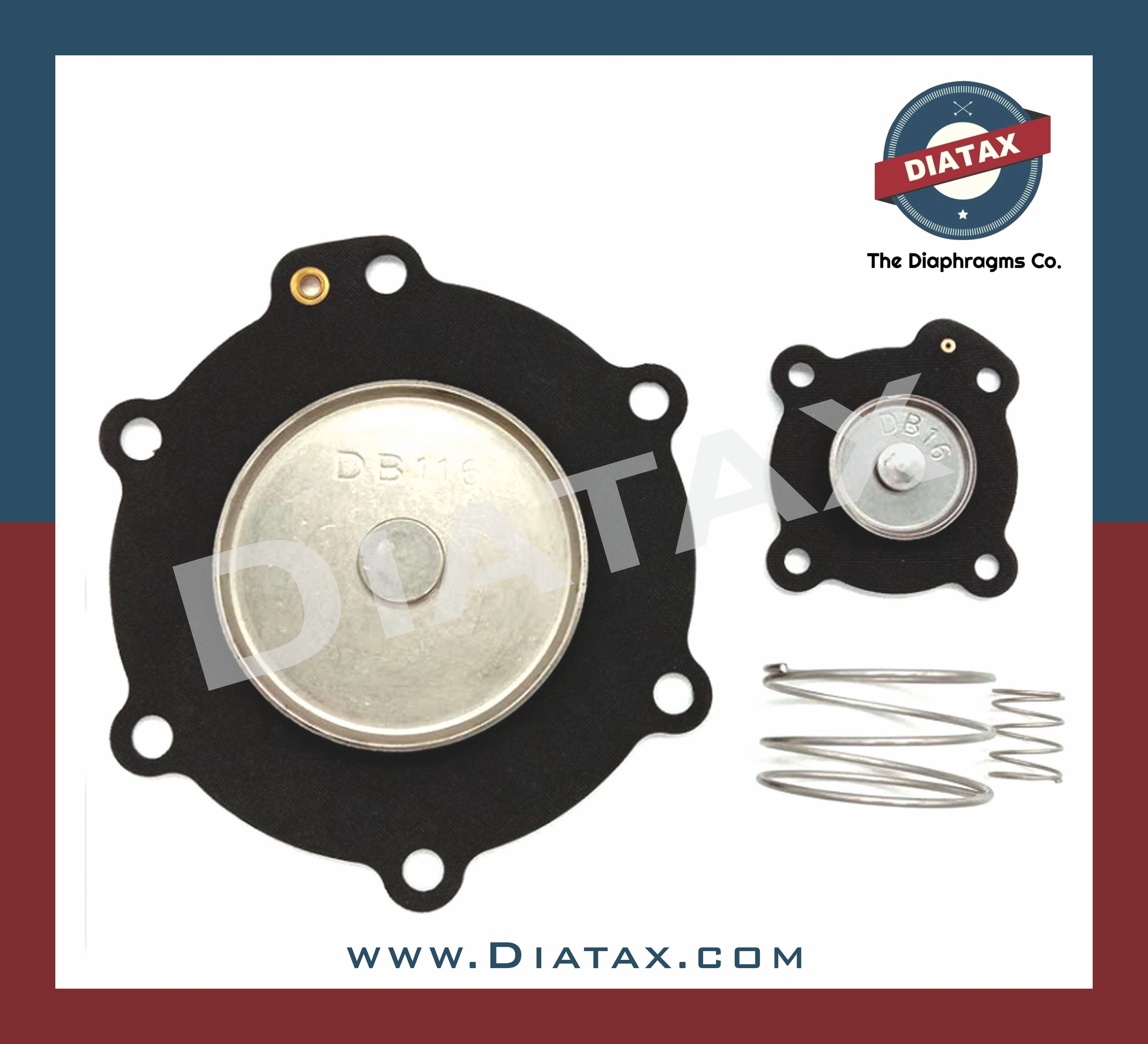 Mecair DB116 2-inch Diaphragm Repair Kit for VNP216 Pulse Valve